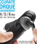 Adjustable Bike Torque Wrench With 4 5 6 Nm Dial Portable Mini Bicycle Multitool Displaying Accurate Torque Measurement