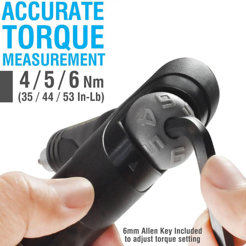 Adjustable Bike Torque Wrench With 4 5 6 Nm Dial Portable Mini Bicycle Multitool Displaying Accurate Torque Measurement