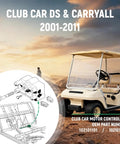 Diagram and image of Club Car DS with MCOR Throttle Potentiometer Accelerator Replacement For DS And Carryall Electric Golf Carts From 2001 To 2011 OEM 102101101 1021011-01 Replacement Part To Keep Your Cart Running Smooth And Responsive