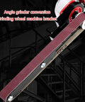 Heavy Duty Grinder To Belt Sander Converter For Fine Sanding And Trimming Metal Wood Deburr Tool Compatible With 100 Angle Grinder precise attachment with bracket.
