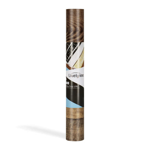 Wood Look Peel And Stick Vinyl Plank Roll For Floors Walls Bathrooms And Countertops Waterproof Removable Renter Friendly Easy DIY Install 15.8x197 Inch 21.65 Sq Ft Brown Shiplap Finish.