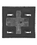 Bottom view of Ultra Micro ISO Automotive Relay Pack of 6, 12V DC, 20A SPNO, showing terminal connections for automotive circuits.