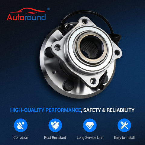 Rear Wheel Bearing And Hub Assembly For 2010-2017 Chevy Equinox And GMC Terrain With 5 Lug And ABS Plug-And-Play Replacement 512440