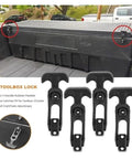 Heavy Duty Rubber Latch Set 4 Pack T Handle Flexible Draw Latches for Toolbox cooler cart