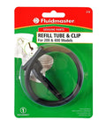 Toilet Refill Tube And Clip Replacement For 100 200 200A 400A Fill Valves durable black refill tube with angle adapter