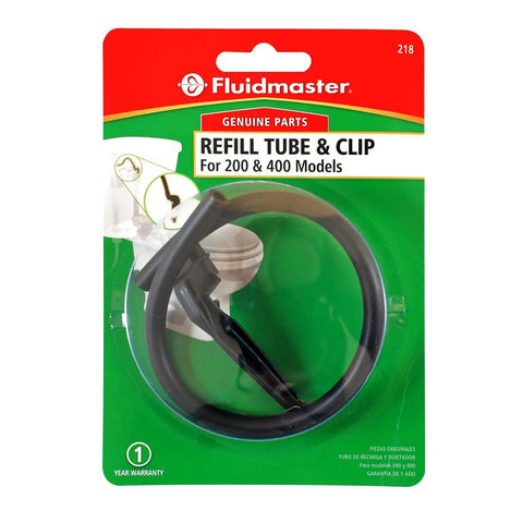 Toilet Refill Tube And Clip Replacement For 100 200 200A 400A Fill Valves durable black refill tube with angle adapter