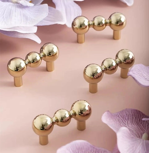 Heavy Duty Solid Brass Cabinet Knob With A Slick Single Hole Design And Top Shelf Modern Hardware Upgrade For Kitchens Cupboards Wardrobes And Bedroom Furniture, smooth gold finish, modern design.