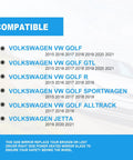 Compatible Volkswagen models for Passenger Right Side Heated Mirror Glass for VW Golf Mk7 2015 2021 GTI R SportWagen Alltrack Jetta