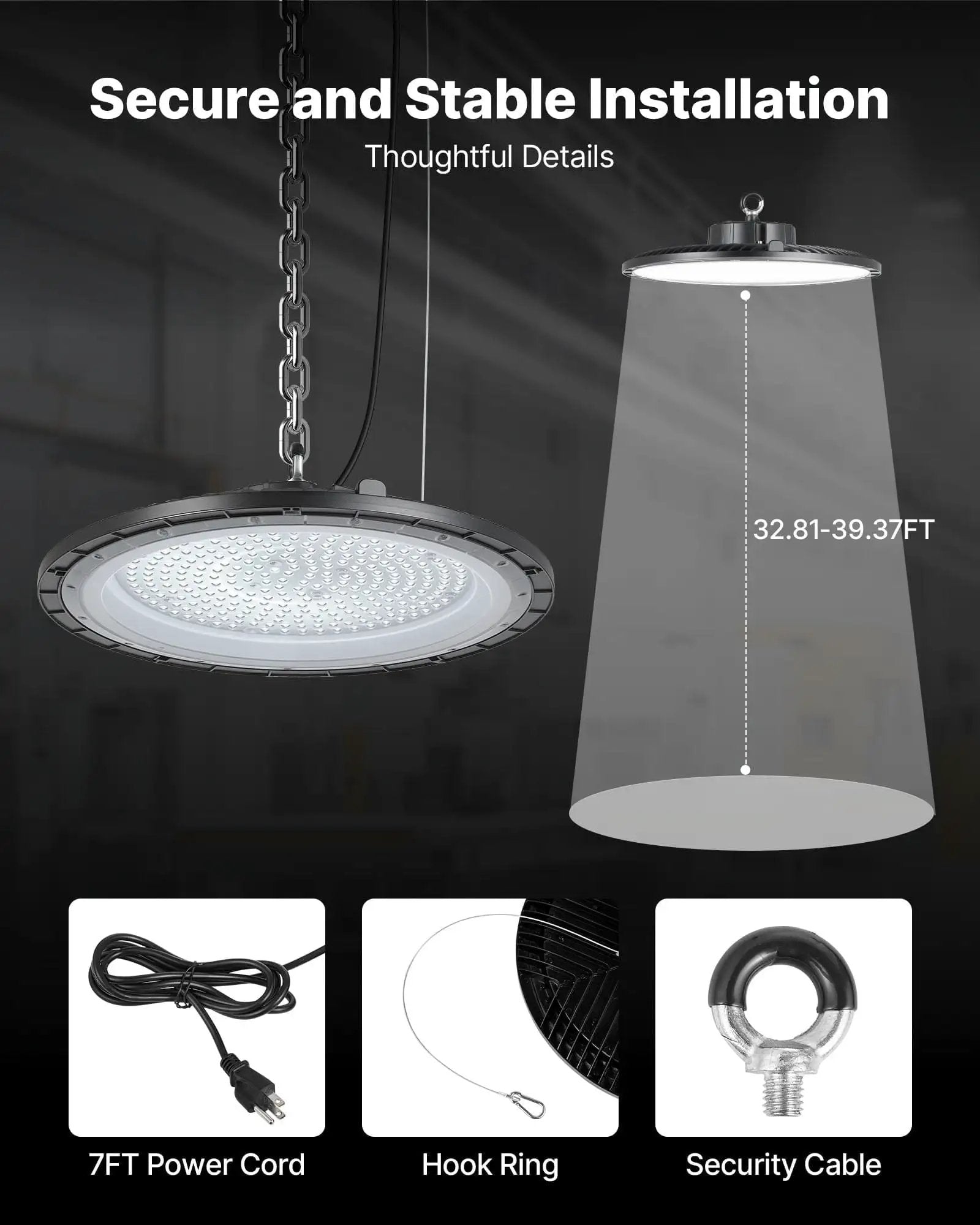 Six Pack UFO LED High Bay Lights - Powerful 36000lm ✓