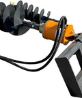 Beast Auger Drive Attachment With 6K Hydraulic Motor For Skid Steer Post Hole Digger Dig 12 To 24 Inch Holes Up To 35 Inch Working Depth