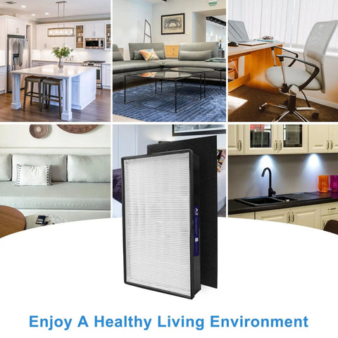 Top Notch Replacement A2 Filter Kit For 3M Filtrete Room A2 Purifiers with post and pre filters in home settings