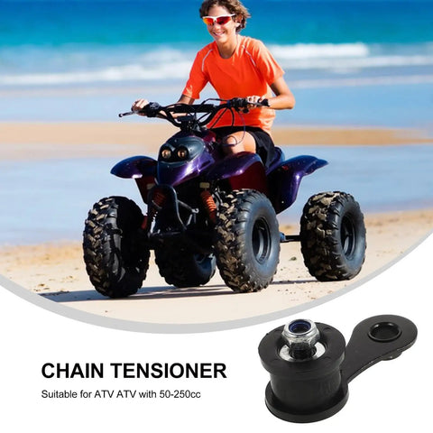 Ultimate Hootnee Atv Chain Tensioner Roller For 50-250cc Mini Bikes Go Karts Dirt Pit Off Road Vehicles With Easy Install Belt Tuning Kit, black