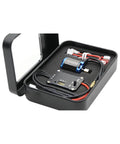 Beefed Up Brushless ESC and External Rotor Motor Upgrade Kit for Axial SCX30 1/30 RC Crawler in black storage box.