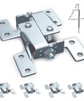 Double Action Countertop Joint Fasteners 4 Pack With Adjustable Flip Bolts For Seamless Connections and Install Kit