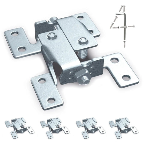 Double Action Countertop Joint Fasteners 4 Pack With Adjustable Flip Bolts For Seamless Connections and Install Kit