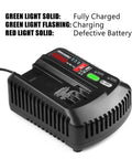 V20 20V Battery Charger With Dual USB Ports For CMCB201 CMCB202 CMCB204 CMCB206 CMCB209 Lithium Batteries Fast Charge