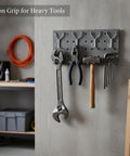 Heavy Duty Pegboard Rack With Wall Mounted Tool Organizer For Garage And Workshop Storage Iron Built Tank Delivers Durable Support