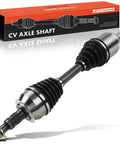 Premium Grade Front Left Driver Side CV Axle Shaft Assembly Hella Tough CV Joint, steel and rubber, showing detailed design.