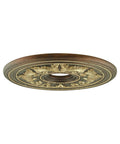Traditional Ceiling Medallion Hand Applied Palatial Bronze With Gilded Accents 22.5 Inch Diameter 1.5 Inch Thick Classic Ornate Decor