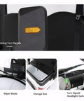 Adult Two Seater Electric Golf Cart With Dope 800W Motor And Hella Spacious Cargo Tray interior details showing turn signals, storage box, and controls.