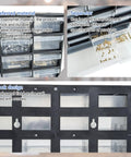 Close-up of 33 Drawer Plastic Small Parts Organizer For Hardware, Crafts, Beads And More with full extension drawers and separators