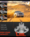 2 Pack Front Wheel Bearing And Wheel Hub Kit With Nut For Honda Odyssey 2005 To 2010 5 Lug Ready To Roll High Load Capacity Drop In Replacement Designed For Easy Install alongside car driving in sand highlighting high-load capacity