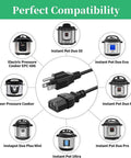 3 Prong Replacement Power Cord For Electric Pressure Cooker And Kitchen Appliances Like Rice Cooker Microwave Soy Milk Maker And More Universal Tough Cable For Quick Pot And Other 110V Models Built To Last showing compatibility with various pressure cookers
