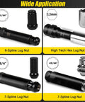 Heavy Duty Must Have Locking Lug Nut Master Key Set 16 Piece For Spline And Star Style Lug Nuts with various sizes shown