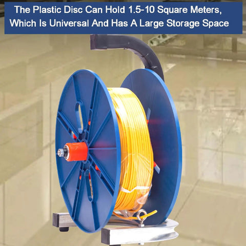Rugged Wire Spool Rack For Shops And Job Sites, plastic disc holds cable neatly for durable storage