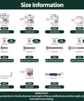 All In One 121 Piece Furniture Hardware Kit With M6 Bolts In 20 40 60 And 80 Millimeter Sizes includes cam lock nuts and screws.