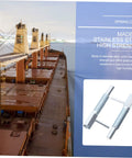 Heavy Duty Stainless Steel Spring Plunger Pin Set Featuring Self Locking Telescopic Action And Rock Solid Indexing Plunger Latch on a ship.