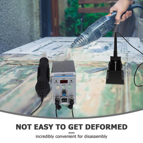 Digital Soldering Iron Station 700W Max With Hot Air Rework Quick Heating Precise Temperature Control