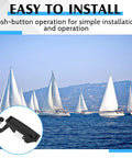 Close-up of four black zinc-alloy compression latch locks with raised trigger for marine/industrial cabinets.