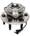 Close-up of 4WD Front Wheel Bearing Hubs And CV Axles Kit For Silverado 1500 Sierra Suburban Tahoe Yukon XL Avalanche And Cadillac Escalade ESV EXT AWD Ready To Roll Replacement Parts For A Smooth Quiet Ride And Easy Install.