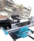 Mini Micro Metal Lathe With Variable Speed Control For Precision Milling And DIY Projects. Compact design for woodworking and crafts.