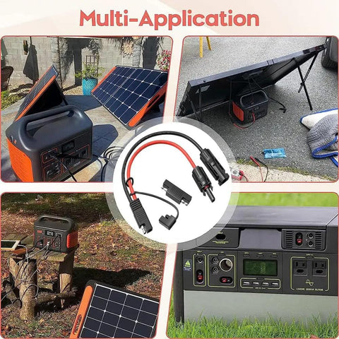 10AWG Solar Panel Connector Cable SAE to MC4 Adapter PV Extension For RV Caravan Battery Charger And Generator SAE Polarity Reverse