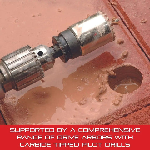 Diamond Grit Hole Saw For Small Diameter Holes 2-1/2 In Diameter 1-5/8 In Cutting Depth 5/8-18 Thread XA2/XA10 Arbor drilling tile