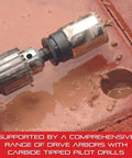 Diamond Grit Hole Saw For Small Diameter Holes In Non Metallic Materials Pro Grade Tool Cutting a Hole in Porcelain with Drill