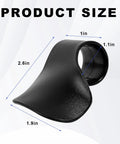 Universal Motorcycle Cruise Control Assist And Throttle Stabilizer Handlebar Wrist Grip shown with dimensions of 2.6in x 1.9in x 1in.