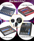 Plug-And-Play Power Supply Adapter For 2-16 Channel DJ Audio Mixers F4 F7 CT4-16 DJ-Grade Universal 15V DC 4-Pin Connector usage