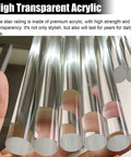 Premium Clear Acrylic Handrail Kit With Anti Slip Grip For Stairs And Decks Heavy Duty showing high transparent acrylic material.