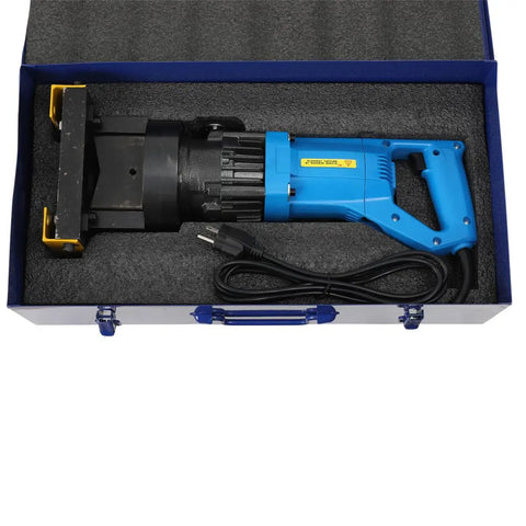 Get Ready To Slash Through Steel Like A Pro With This Bad Boy Power Tool. Heavy Duty Hydraulic Angle Cutter in blue case.