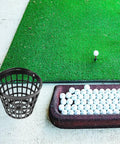 Golf Ball Basket With Handle Holds Up To 25 Balls Plastic Ball Container Black For Outdoor Practice And Easy Golf Training
