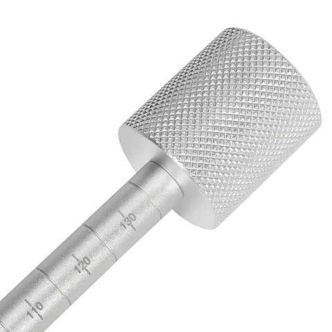 Close-up of Chrysler Transmission Dipstick For 6F24 And 948TE Auto Transmissions, showing engraved markings, Model 10323A.