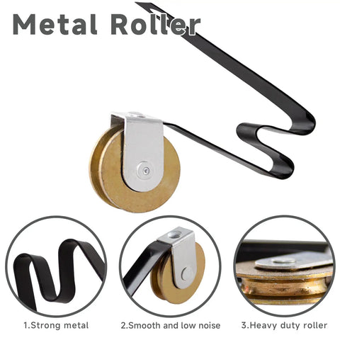 Smooth Rolling Sliding Screen Door Rollers Replacement Kit With Tough Steel Ball Bearings Tension Springs And M Track Match For Zero Fuss Patio Fixes Quick Swap Guaranteed Four Pack
