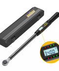 Half Inch Drive Digital Torque Wrench With Preset Memory And Data Storage Pro Grade Performance 12.5 To 250.8 FtLb And 17 To 340 Nm
