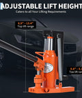 Heavy Duty 5 Ton Hydraulic Toe Jack Dual Stage Lift For Industrial Lathes And Milling Machines Ultra Low Profile Claw Design with adjustable lift height