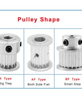 Rock Solid Aluminum XL Timing Pulley Featuring 20 Dope Teeth And Five Point Zero Eight Mm Pitch for K Type, AF Type, and BF Type designs.