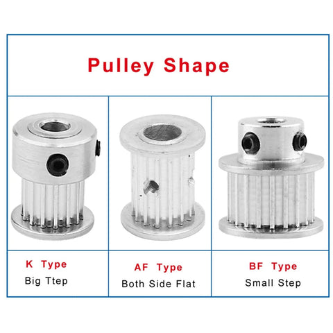 Rock Solid Aluminum XL Timing Pulley Featuring 20 Dope Teeth And Five Point Zero Eight Mm Pitch for K Type, AF Type, and BF Type designs.