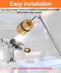 M20 To M22 Water Outlet Fitting For Pressure Washers - 7110264 Replacement, brass fitting and Allen wrench shown